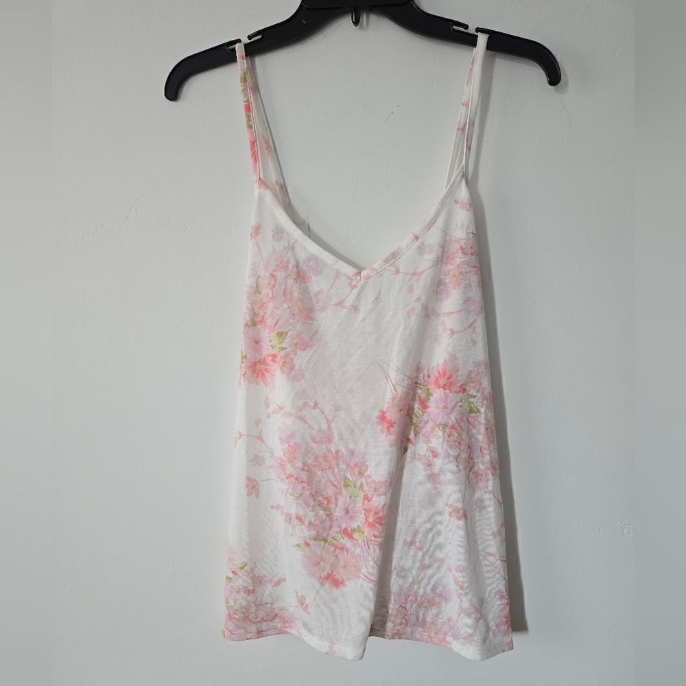 Splendid Pajamas Cross Back Floral Tank Top